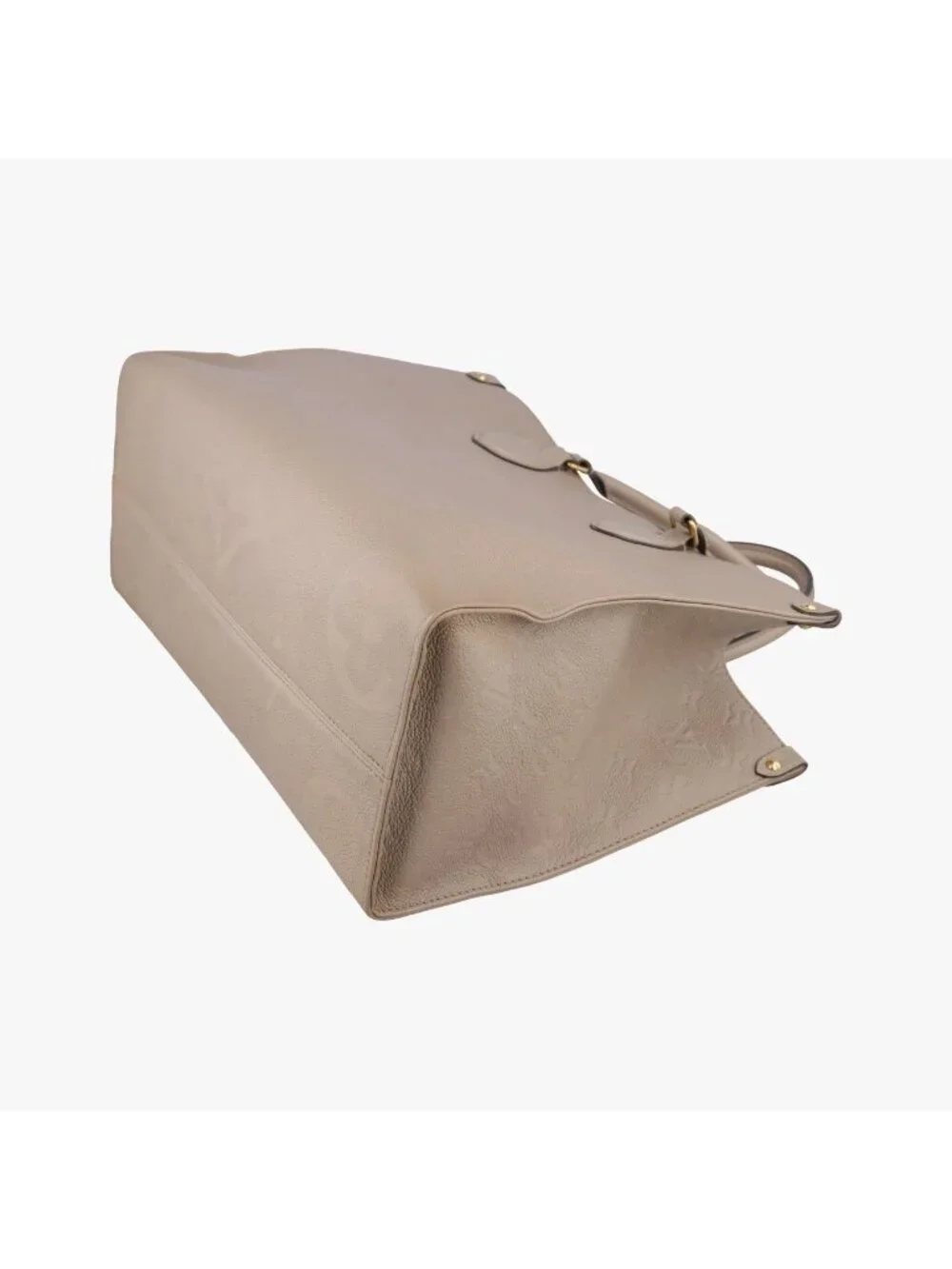 Louis Vuitton On The Go MM Beige Monogram Empreinte Tote